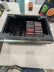 Complete Atari Console In Hard Case With Games And Controllers