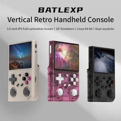 Portable G350 Handheld Game Console – 3200mAh Battery, Multiplayer Ready, Pink