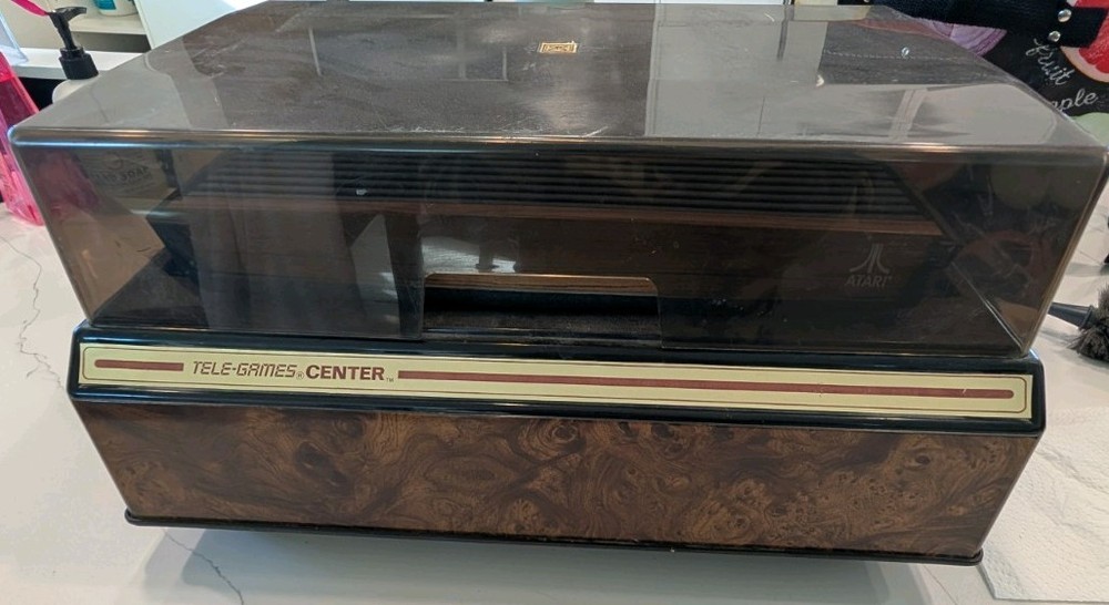Complete Atari Console In Hard Case With Games And Controllers