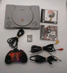 Sony PlayStation 1 PS1 Console Bundle StreetFighter Controller, Cords And Games