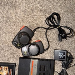 Atari 2600 Junior Jr Console System Bundle 2 Games WITH PADDLES & JOYSTICKS PAC