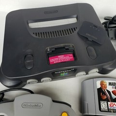 Nintendo 64 N64 with OEM Controller + Cables + Jumper Pack Pak + 5 Sports Games