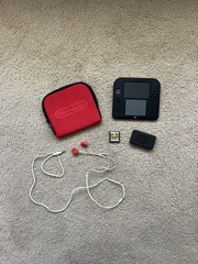 Nintendo 2DS Launch Edition Crimson Red Handheld System – Console, Case, SD Card