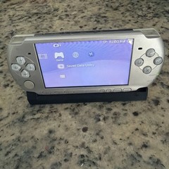 PSP-3000 Portable Mystic Silver System 128 Gb Sd Games Card Charging Cable