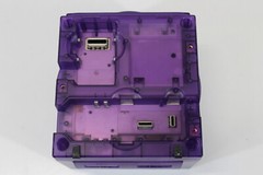 Nintendo Gamecube Console Clear Transparent Purple NTSC-U/C DOL-001 GC RGB LED