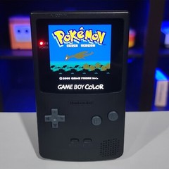 Black Gameboy Color Console OLED Touch Screen GBC Game Boy