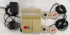 Nintendo NES-101 Top Loader – Working – Cables + Dog Bone Controllers – Deck