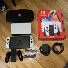 Nintendo Switch OLED Model HEG-001 Handheld Console – Complete in Box With Case
