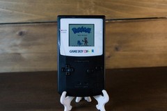 Black and Clear Nintendo Gameboy Color w/ IPS Mod Type C