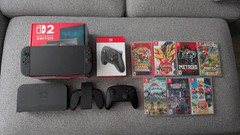 Nintendo Switch 2 Console + Pro Controller + 256gb memory card + 7 games