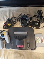 Nintendo 64 Console Bundle – Tested and Working All Cables Including RF Cable