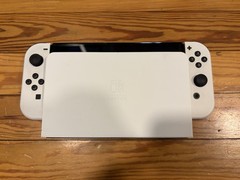 Nintendo Switch OLED White 64GB Console w/ Dock & Case Tested Working