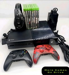 XBOX ONE 1TB Optimized | 2 Controllers | RIG 800Headset | Account | 8 Game Lot