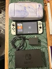 Nintendo Switch OLED Model HEG-001 Handheld Console – 64GB – White