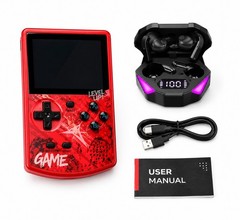Handheld Gaming Console & Earbuds Wireless Combo ×2 Gift Set