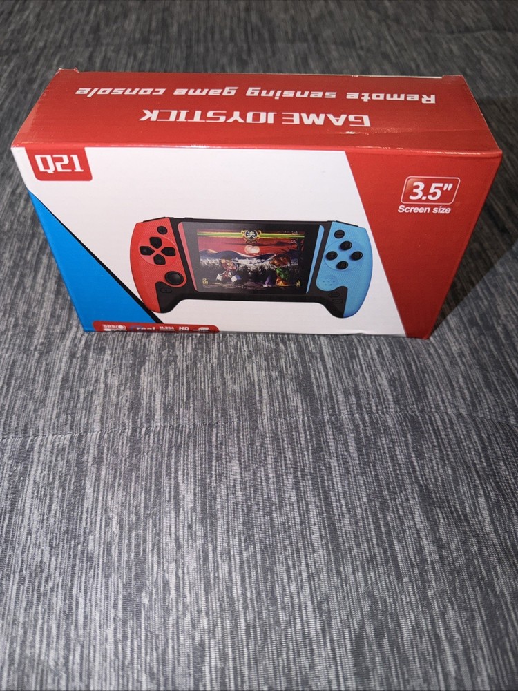 Q21 3.5″ Handheld Video Game Console HD Video Red Black USB RCA