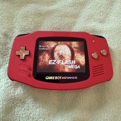 Modded GameBoy Advance with Custom Shell and Bronze Buttons and New Screen IPS