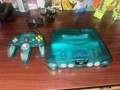 Nintendo 64 N64 Funtastic Ice Blue Console w/ OEM Controller only