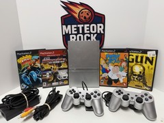 Sony PlayStation 2 Slim SILVER Console Bundle SCPH-77001 Tested – Ships Today