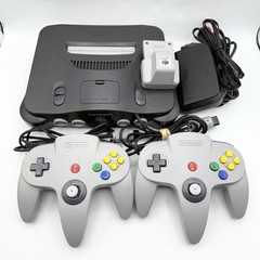 Nintendo N64 Console NUS-001 Bundle w/ 2 Controllers, Cables, Rumble Pak Tested