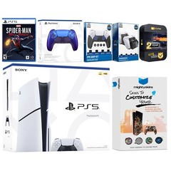 Sony Playstation 5 Slim Disc + SpiderMan Miles Morales + Extra Controller Bundle