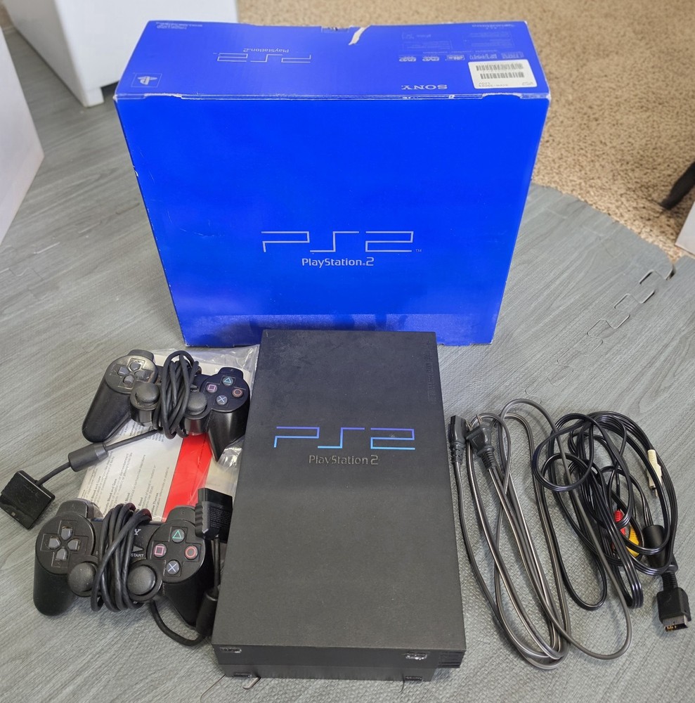 **SONY PLAYSTATION 2 PS2 SYSTEM CONSOLE SCPH-39001 97004 ORIGINAL BOX**