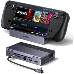 Portable Steam Deck Dock: 4K@120Hz HDMI, USB-A, USB-C & Gigabit Ethernet’