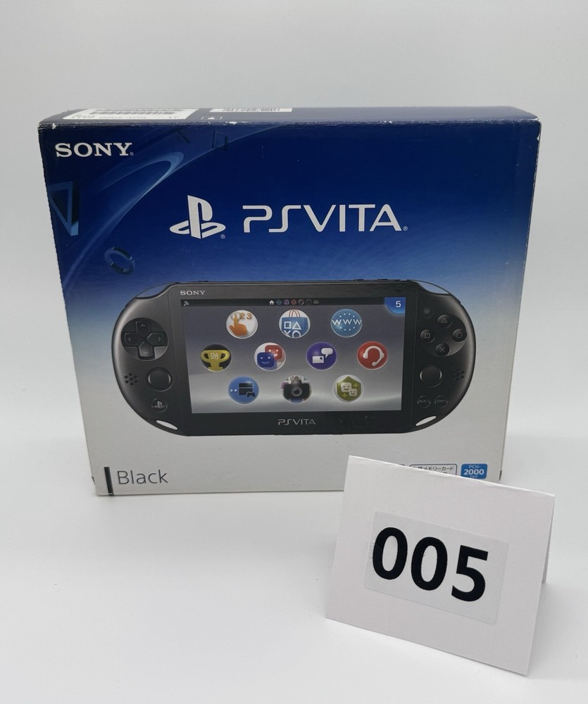 Playstation Vita 2000-Black- 16gb-w/ Charger-In Box-Import-In English