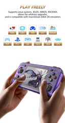 BOYHOM New R36H Retro Handheld Console – Purple 64 GB