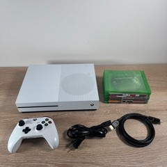 Microsoft Xbox One S 1TB 1 Controller 5 Games Model 1681 – TESTED – Read