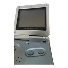 Nintendo GBA SP Handheld System – Silver – AGS-001 – with Charger *Ex. Condition