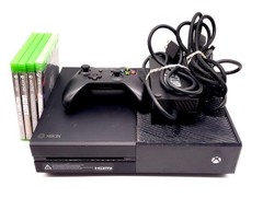 Microsoft Xbox One Console Model 1540 W/ 4 Games 1 Sealed TESTED & WORKING