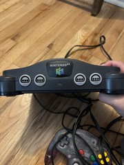 Nintendo 64 Console Bundle With 2 Controllers Gray Atomic Purple Jumper Pack