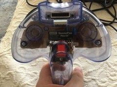 Nintendo 64 Console with wires-two first part controllers-one third party