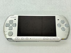 TESTED SONY PSP 3000 SILVER Console + Charger + battery + 3 game Region free 2GB