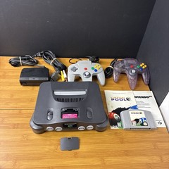 Vintage Nintendo 64 N64 Console Bundle 2 Controllers, Game & Cables Tested