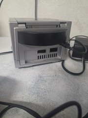 Nintendo GameCube Silver DOL-001 Console Tested Working W/ Game & Power Supply