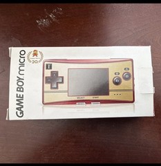 Nintendo Game Boy Micro Famicom Version Red Gold NTSC-J GBA Near Mint