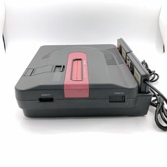 Sharp Twin Famicom Console System Black New Belt AN-500B Japanese Tested