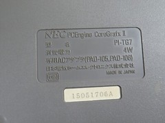 PC engine cdrom2 coregrafx II console NEC Japan game controller games Pc-Engine