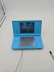 nintendo dsi console Blue Adapter & Pen With Super Mario Game Working