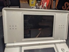 Nintendo DS Lite Launch Edition Silver Handheld System – In Great Condition