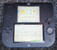Nintendo 2DS Handheld Console Black/Blue Wi-Fi 4GB Region Free FTR-001