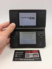 Nintendo DS Lite Crimson Black Console Nintendo DS Works Charger READ