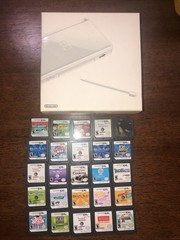 Complete In Box Nintendo DS Lite Crystal White Japan Region Free With Games
