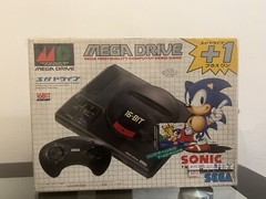 Boxed: Mega Drive PLUS 1 SONIC Console HAA-2510 Sega Genesis Japan NTSC-J