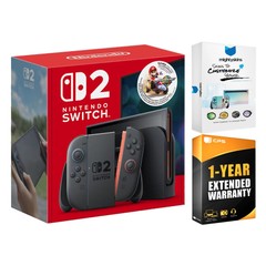 Nintendo Switch 2 Mario Kart World Bundle + MightySkins Code + 1 Year Warranty
