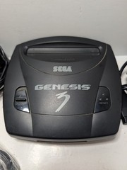 Sega Genesis 3 Console + Controller Cables Two CIB Games Mk-1461 Tested