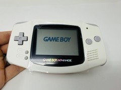 Nintendo Game Boy Advance Gaming Console White System New Screen Lens Tested!