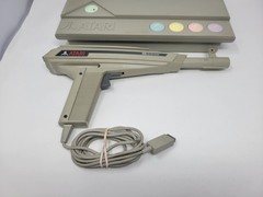 Atari XE System Console + Light Phaser + 2 Games + Manuals Untested Free US Ship